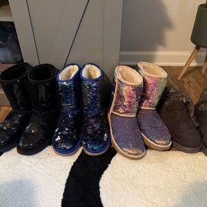 Sequin Womens UGG Boots - Black, Blue, Multicolor